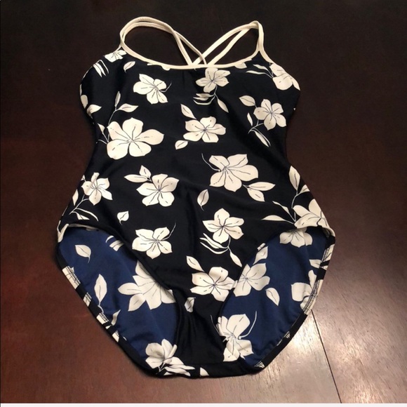 Other - Retro Hibiscus One Piece Swimsuit Size 10